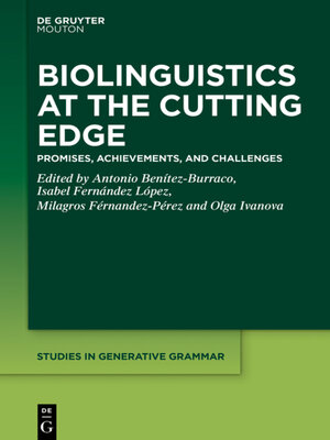 cover image of Biolinguistics at the Cutting Edge